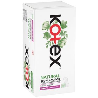 Kotex Прокладки Ежедневные Liners Extra Protect Normal+ Org 36*16