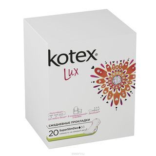 Kotex Прокладки Ежедневные Люкс Супер Слим Део 20*16