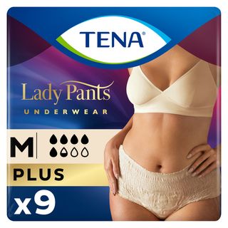 Tena Lady Pants Plus Crème Урологические Трусы Для Женщин M 9 Шт.