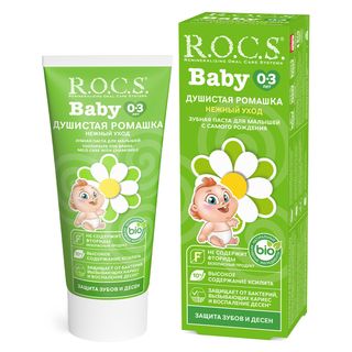 Rocs Зубная Паста Baby Душистая Ромашка С 0 Месяцев 45 Гр