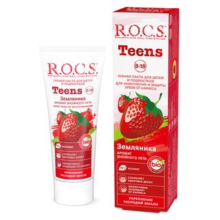 Rocs Зубная Паста Teens Земляника 74 Гр
