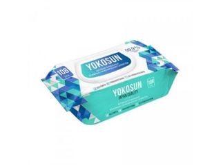 Yokosun Антибактериальные Влажные Гигиенические Салфетки П/эт Пакет № 108 Шт