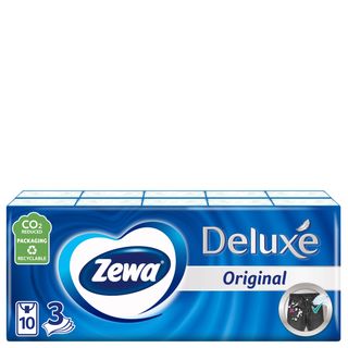 Zewa Deluxe Белые Носовые Платки, 3 Слоя, 10 Шт Х 10 Пачек