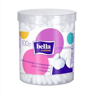 Bella Палочки Ватные Кругл.пласт.упаковка №100