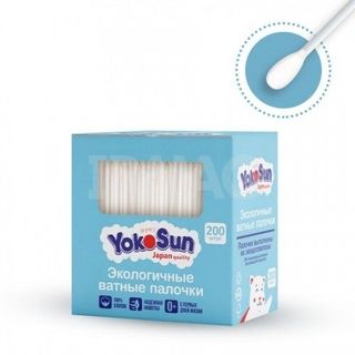 Yokosun Экологичные Ватные Палочки Картон № 200 Шт