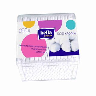Ватные Палочки Bella N200 Пласт Квадр