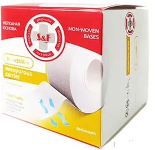 Лейкопластырь S&f Micoporous Carrier 5см*500см, Шт