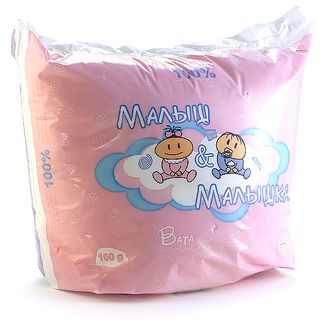 Вата Малыш&малышка Нестерильная 100 Гр