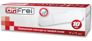Dr.frei Медицинский Нетканный Пластырь В Рулоне №10, (19mm Х 72mm)