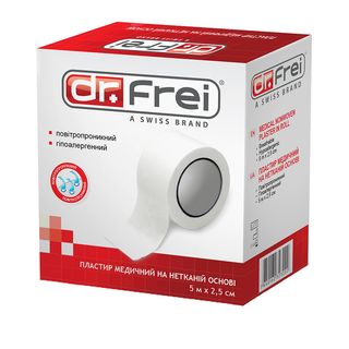 Dr.frei Медицинский Нетканный Пластырь В Рулоне( 5 М X 2, 5см)