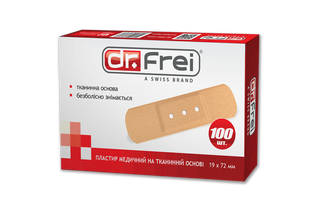 Dr.frei Медицинский Пластырь На Тканевой Основе №100 (19mm Х 72mm)