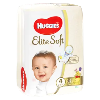 Huggies Подгузники Elite Soft 4 (8-14 Кг) № 19 Шт