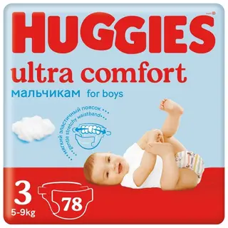 Huggies Подгузники Ultra Comfort 3 Для Мальчиков № 78 Шт