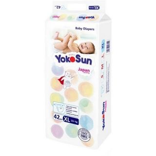 Yokosun Подгузники Xl Для Детей От 13 Кг П/эт Пакет № 42 Шт