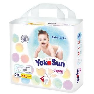 Yokosun Подгузники-трусики Xxl Для Детей 15-23 Кг П/эт Пакет № 28 Шт