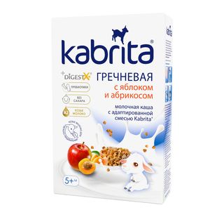 Kabrita Каша Гречневая С Яблоком И Абрикосом С 5 Мес 180 Г