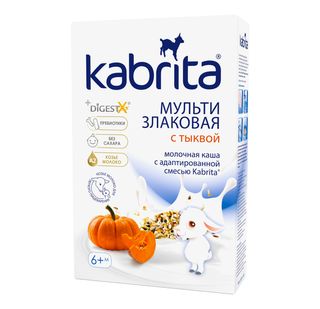 Kabrita Каша Мультизлаковая С Тыквой Для Детей С 6 Месяцев 180 Г