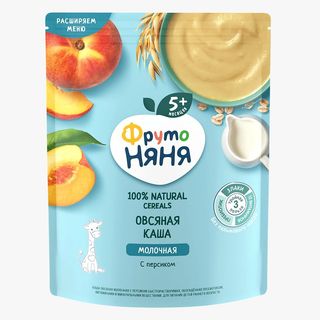 Фрутоняня 200 Гр Каша Овсяная Молочная С Персиком Быстрораст.