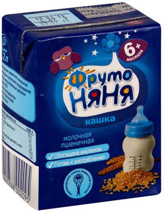 Фрутоняня Кашка Молочно-пшеничная 0,2 Л