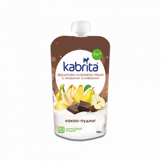 Kabrita® Фруктово-злаковое Пюре С Козьими Сливками «какао Пудинг» Для Детей С 9 Мес