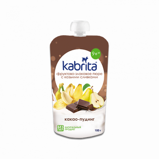 Kabrita® Фруктово-злаковое Пюре С Козьими Сливками «какао Пудинг» Для Детей С 9 Мес