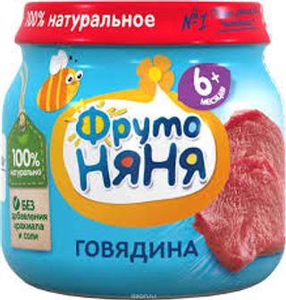 Фрутоняня Пюре Из Мяса "говядина" 80 Г