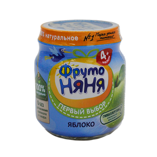 Фрутоняня Пюре Натуральное Яблочное 100 Г