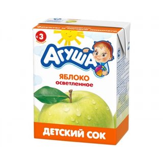 Агуша Сок Яблоко Осветленный Детский 200 Мл