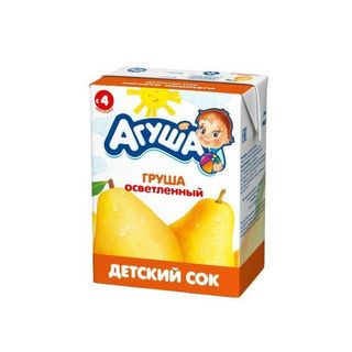 Сок Детский "агуша" 0,2л Груша Осветленный
