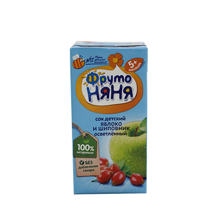 Фрутоняня Сок Яблоко И Шиповник 0,2л