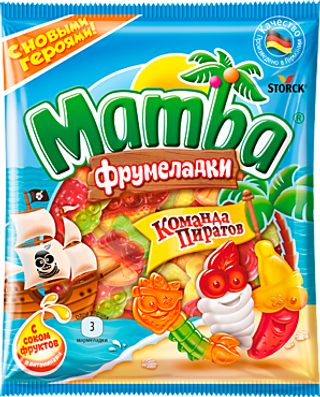 Мамба Мармелад Команда Пиратов 72 Г
