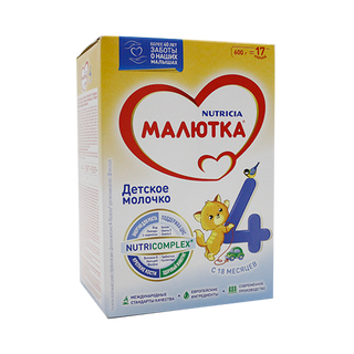 Малютка 4 Детское Молочко, Напиток 10х600 Гр