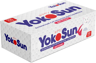 Yokosun Бумажные Гигиенические Салфетки Детские П/эт Пакет № 200 Шт