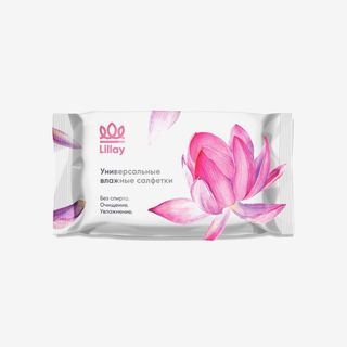 Lillay Влажные Салфетки Универсальные White 60 Шт