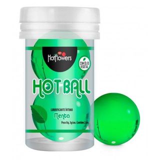 Лубрикант Aromatic Hot Ball На Масляной Основе В Виде Двух Шариков (аромат Мяты)