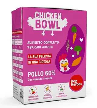 Dog Heroes Chicken Bowl Dispensa 390g