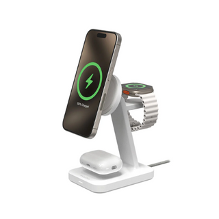 Mophie Snap+ Stand de charge sans fil 3en1 White