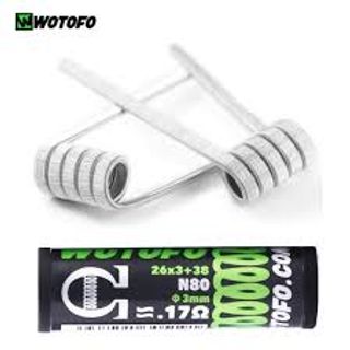 TRI CORE FUSED CLAPTON PREBUILT COILS 0.17ohm - WOTOFO