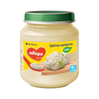 Пюре Дитяче Овочеве Цвітна Капуста Milupa З 4 Місяців 125 Г