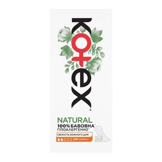 Прокладки Щоденні Kotex Natural Normal №20