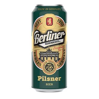 Пиво "berliner Geschichte Pilsner" Світле 0,5л 4,8% З/б