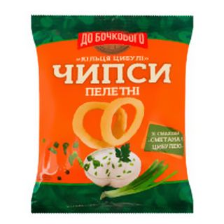 Кільця цибулі сметана із зеленню До Бочкового 50 г