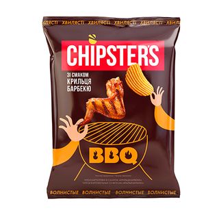 Чiпси Хвилястi Крильця Барбекю 95г Тм Chipster`s