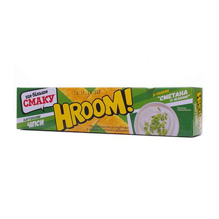 Чіпси Пластинки Сметана Зелень 50г Тм Hroom