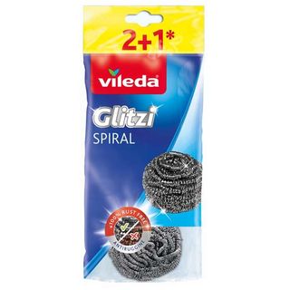 Vileda Metal Spiral Sponge X3