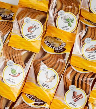 Грінки Хвилясті Зі Смаком Сметана З Зеленю (75г)