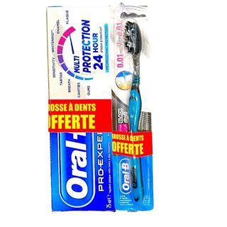 Dentifrice Pro-Expert 75ml + brosse à dents Ultrathin Lot - ORAL-B