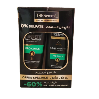 Shampooing sans sulfate 250ml + Après shampoing 180ml - TRESEMME