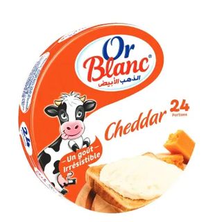 Fromage fondu au cheddar x24 portions - OR BLANC