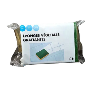 Éponge grattante verte multi-usage x4 unités - CASINO